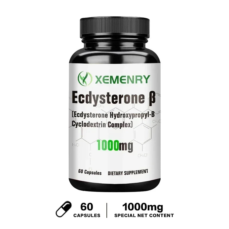 Ecdysterone Capsules - Build Muscle Mass, Promote Fat Burning and Metabolism, and Enhance Immunity Supplement