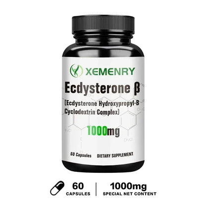 Ecdysterone Capsules - Build Muscle Mass, Promote Fat Burning and Metabolism, and Enhance Immunity Supplement