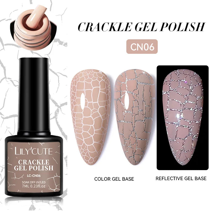 LILYCUTE 7ML Champagne Gold Reflective Glitter Gel Nail Polish Superflash Colorful Sparkling Effect For Manicure Nail Art UV Gel