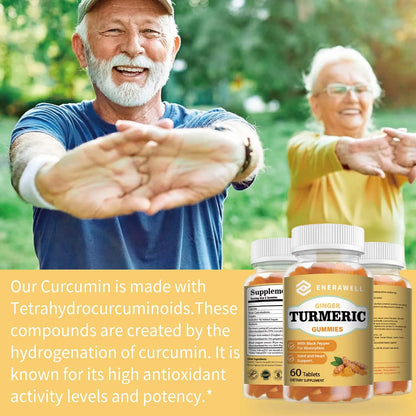 Turmeric Gummies, Boosts Immunity, Promotes Skin Health, Improves Mobility, Improves Blood Circulation, Regulates Blood Lipids
