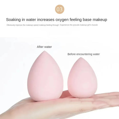 12pcs Makeup Accessories All-Purpose Makeup Sponge Set 4Types Beauty Tools Cosmetic Puff Dry Wet Dual Use Powder Puff