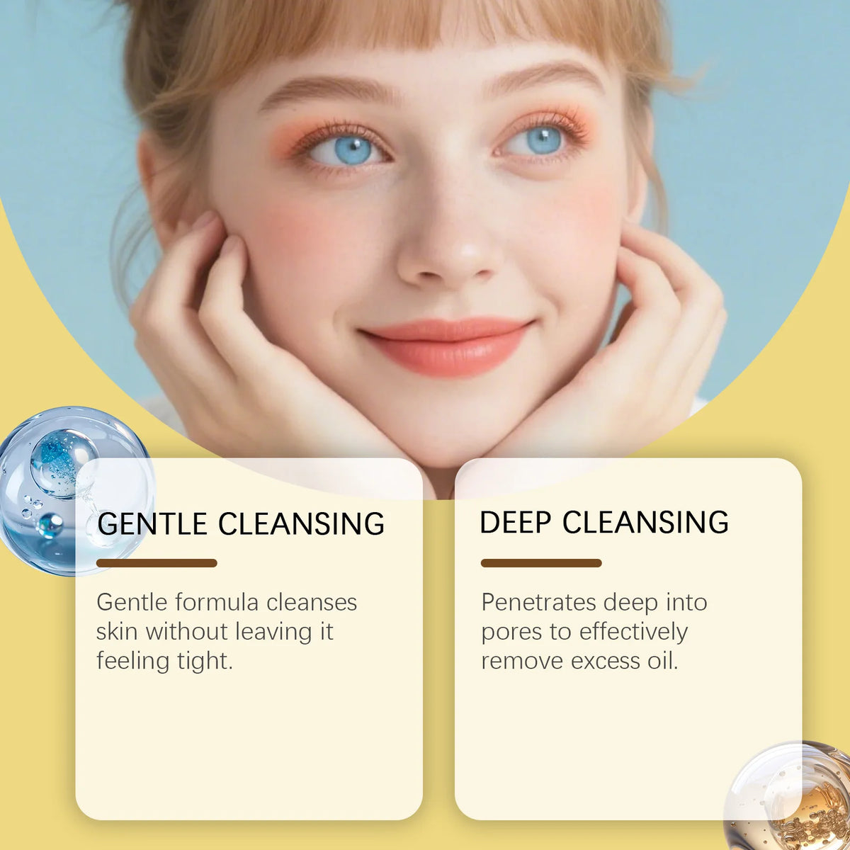 Kojic Acid & Niacinamide Face Wash Brightening Facial Cleanser for Dark Spots & Glowing Skin Evens Skin Tone Acne Scar Care