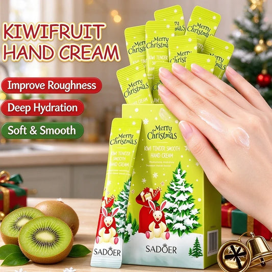 20Pcs/Box Kiwi Christmas Hand Cream, Compact And Portable, Moisturizing For Autumn And Winter, Suitable For Travel