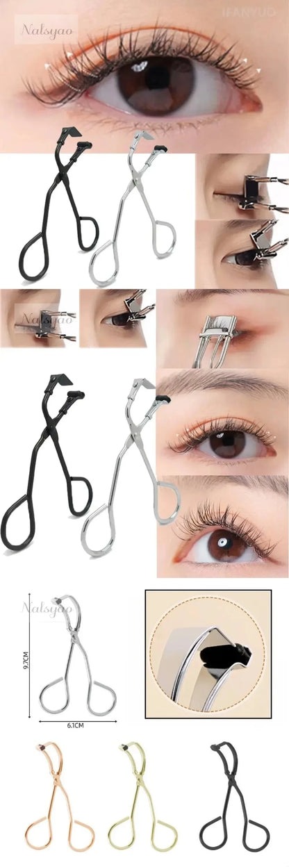 Stainless Steel Mini Eyelash Curler Makeup Tool Natural Curling Applicator Eye Lash Clip Cosmetic Detail Curly