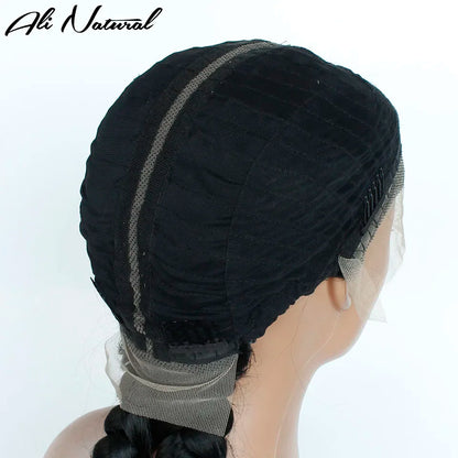 2 Cornrow Box Braids Wig 360 Lace Braided Wig With Baby Hair Synthetic American African Women 20 Inches Braids Wig