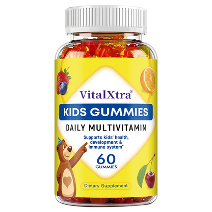 Children's Multivitamin Gummies - Rich in Vitamin A, C, D3, Zinc,- Boosts Immunity and Brain Health, Promote Nutrient Absorption