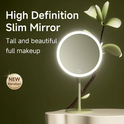 DOCO Makeup Mirror Desktop Adjustable LED Light High Quanlity Metal Texture Perfect for Gift Giving