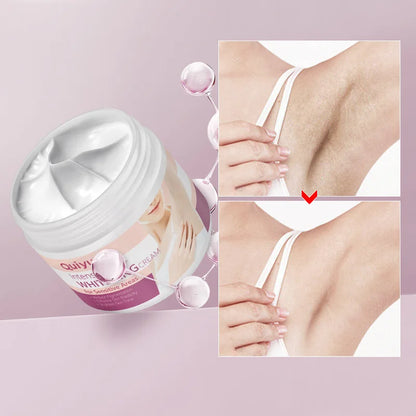 Quiyum Intensive Whitening Cream For Sensitive Areas Underarm Armpit Elbow Knee Private Parts Skin Lightening Brightening 30g