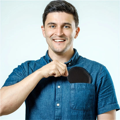 Small Round Hair Brush Pocket Comb Hair Men Beard Mustache Palm Travel Scalp Massager Portable Massage Brushes