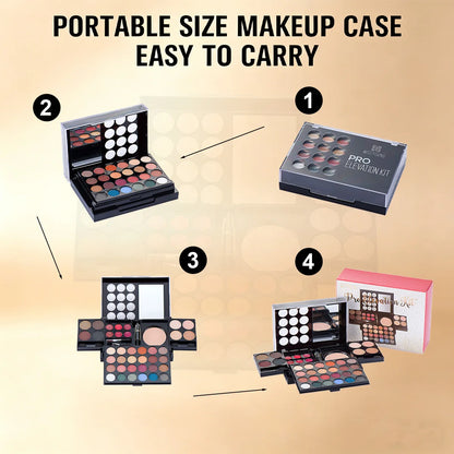 Professional Makeup Kit for Women Full Kit with Mirror, Multi-Functional Makeup Box, Eyeshadow, Blush, Lipstick All in One, Fits The Makeup Well Without Smudging Or Fading, Gifts for Wedding Season And Halloween