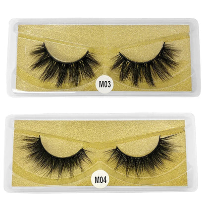30 Pairs 3d Mink Lashes Natural Mink Eyelashes False Eyelash Makeup Thick Fake Lash In Bulk