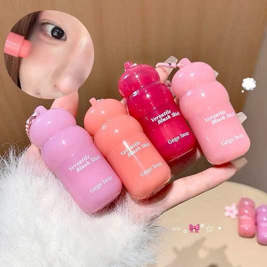 Gege bear Velvet Liquid Blush Matte Sponge Head Blusher Natural Lasting Brighten facial Contour Blush Tint Makeup ﻿