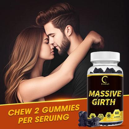 GPGP Greenpeople 60pcs TribulusTerrestris Extract Massive Girth Gummies for Men LONG-LASTING VITALITY EVFRY DAY