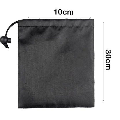 New Drawst Closure Drawstring Storage Pouch Portable Nylon Drawstring Bags Waterproof Black Makeup Bags Travel Storage
