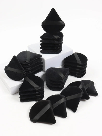 Triangle Powder Puff Facial Makeup Sponge Soft Velvet Cosmetics Puff Black Mixer Beauty Foundation Make-Up Sponge Makeup Access