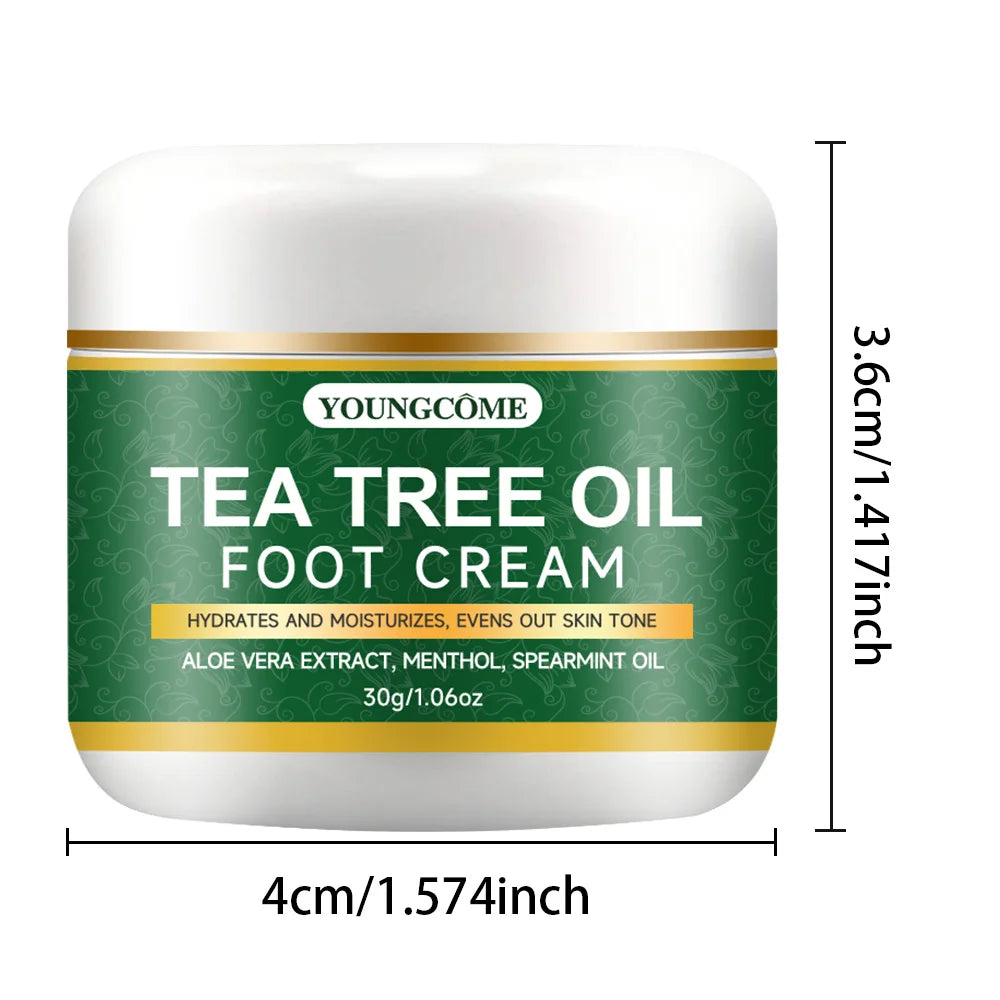 Foot Moisturizer with Aloe Vera and Tea Tree Oil To Deeply Nourish The Skin, for Dry and Rough Skin, Daily Hand and Foot Care