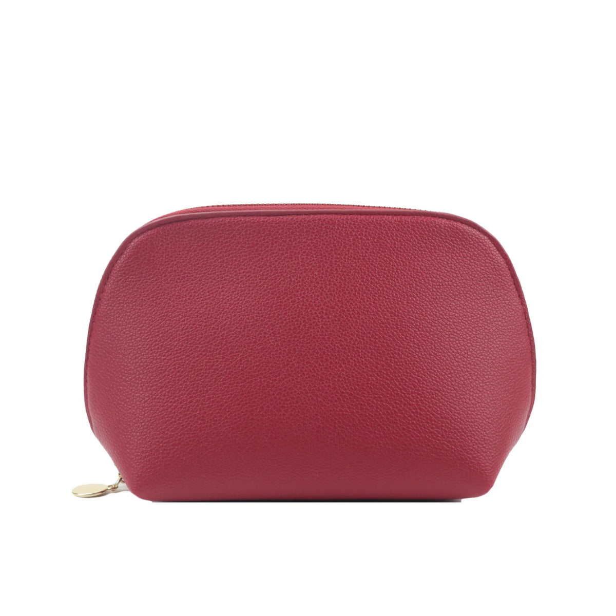 Customized Letters PU Leather Cosmetic Storage Bag Classic Simple Atmosphere Solid Color Make Up Bag Advanced Zipper Wash Bag