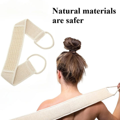 1/2pcs Natural Soft Exfoliating Loofah Bath Shower Unisex Massage Spa Scrubber Sponge Back Strap Body Skin Health Cleaning Brush