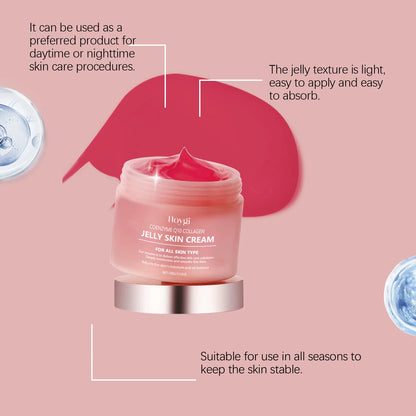 HOYGI Collagen Jelly Face Cream Nourishing Tightening Shrinks Pores Smooth Fine Lines Increase Skin Elasticity Korean Skin Care