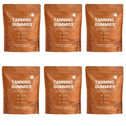 Tanning Gummies for Women, Sunless Bronzing Glow Support, Vegan Sugar-Free, Non-GMO, Astaxanthin & Lycopene, 60 Count