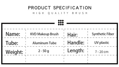 Kat Von D  Makeup Brush Set & Kit Foundation Blush Highlight Concealer Powder Sculpting Eyeshadow Brush KVD Brand Makeup Brush