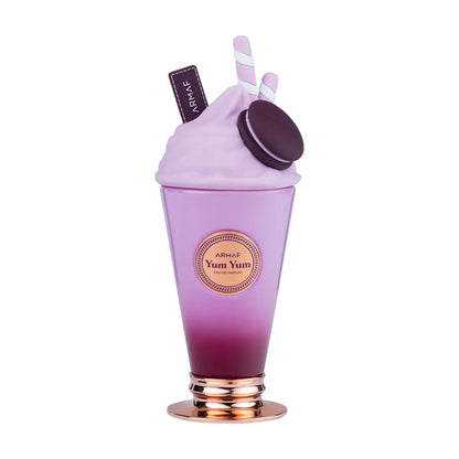 Armaf Yum Yum 100ml Purple Milkshake Ice Cream Shaped Bottle Sweet Gourmand Scent Long Lasting Eau de Parfum For Women Luxury Fragrance Spray Birthday Holiday Gift