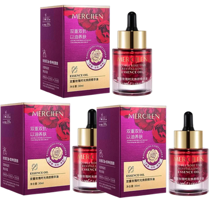 1/2/3pcs 30ML Double Rose Petal Radiance Essence Oil Facial Care Tightening Moisturizing Brightening Face Serum Korean Skin Care