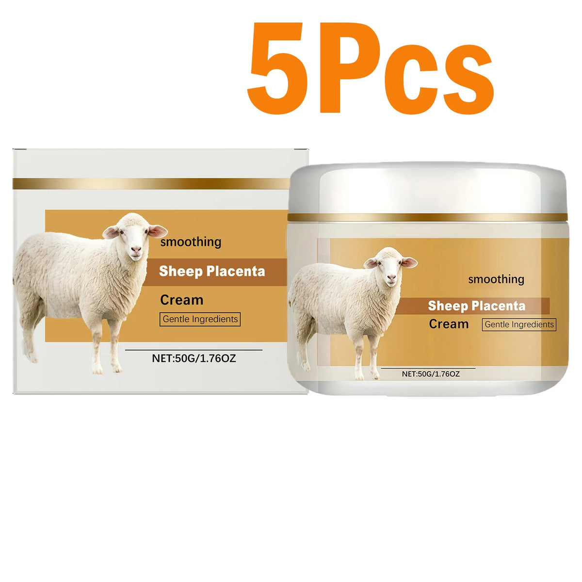 Hydrolyzed Sheep Placenta Cream Firming Lifting Anti-Aging Fade Fine Lines Nourishing Soothing Anti-Wrinkle Facial Cream Skincar