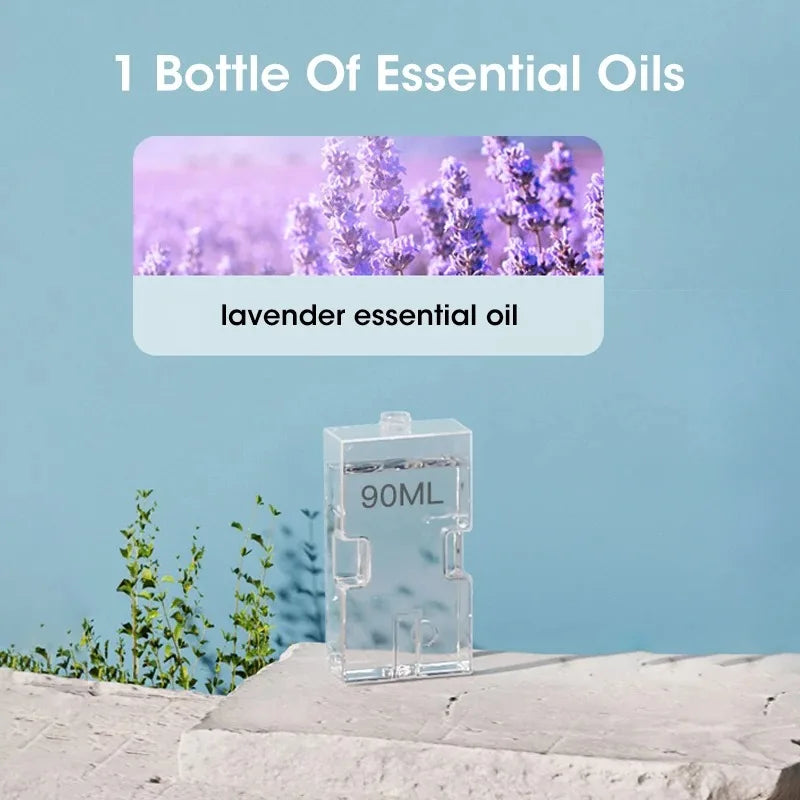Wireless Aromatherapy Diffuser Air Freshener Purifier with Night Light Essential Oil Perfume for Living Room Deodorizer