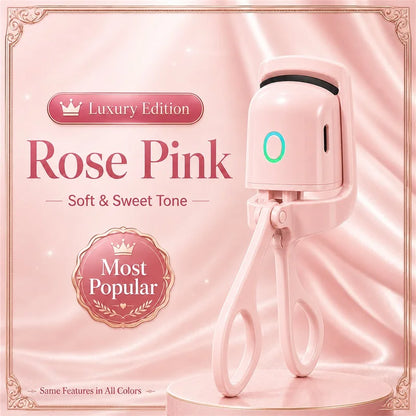 Electric Eyelash Curler Natural Curly Lash Curling Makeup Tool Hand‑Held Cosmetic Accessory for Daily Eye Makeup