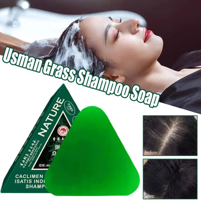 Usmanthus Sinensis Shampoo Soap Herbal Dandruff Removal Shampoo Bar Oil Control Scalp Cleansing Hair Care Soap Hair Accessories