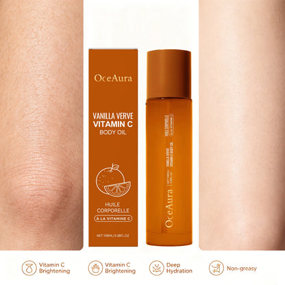 Vitamin C Body Oil Deeply Hydrates and Nourishes Skin Antioxidant Restores Dry Skin Body Massage Essential Oil