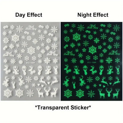 9PCS Nail Stamping Plates Christmas French Xmas Steel Printing Stencil Snowflakes Nail Stamp Templates Nail Art Manicure Tools