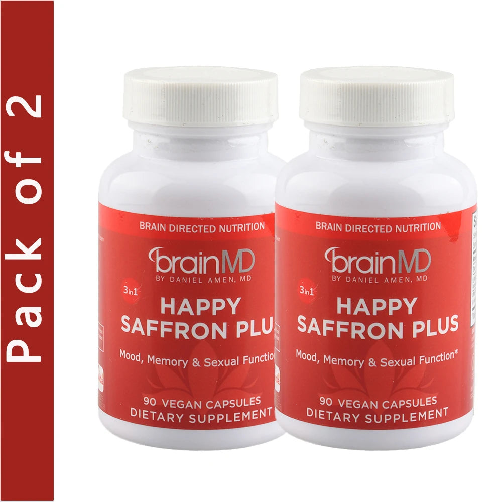 Saffron Supplements for Mood & Focus & Stress - with Saffron Flower Extract, Curcumin & Zinc - Vegan, Gluten Free | 90 Capsules