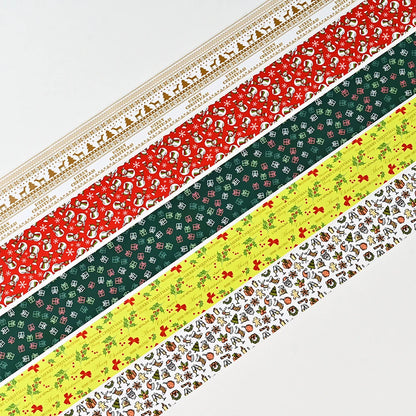10Rolls Christmas Nail Transfer Foil Mixed Santa Snowman Elk Full Cover Nail Starry Paper For Holiday DIY Manicure Nail Stickers