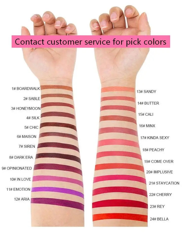 Pink Cream Lipliner Pen Custom Logo Retractable Lipliner Pencil Private Label Long Lasting Matte Waterproof Lip Liner 20pcs