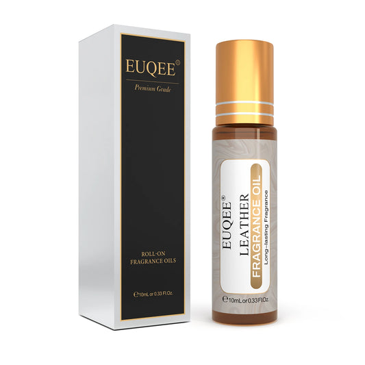 EUQEE Men's Aroma Essential Oil with Roller, Dragons Blood Sweet Tobacco Leather Fragrance Oil for Making Perfume Aromatic Spray
