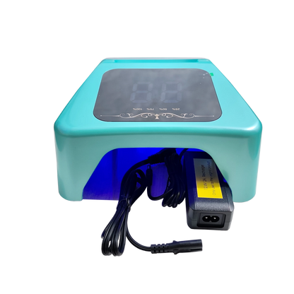 Professional 72W Rechargeable UV LED Nail Lamp with 36pcs LED Bulbs Multi-Timer Cordless Nail Dryer for Salon Manicure