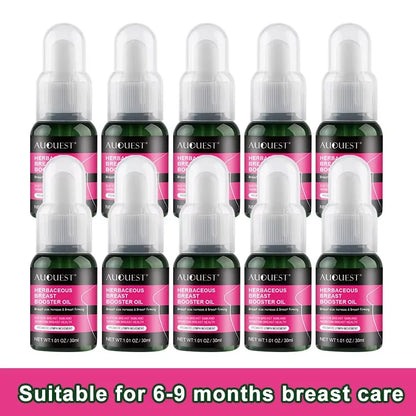AUQUEST Breast Oil Firming Lifting Body Care Chest Natural Plants Essentials Oils Breast Fast Growth For Women Skincare Products