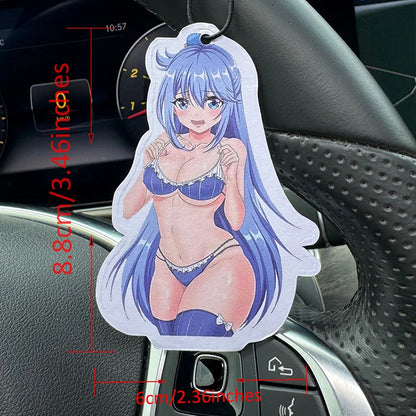 Cute Bikini Girl Hilton (Hotel Scent) Unisex Car Perfume and Non-Toxic Air Freshener |   Natural Essential Oils and Aromatherapy Scent Tablets (Noroili/Grapefruit/Cedar) |   Hanging Type and Dual-Purpose with Vent Clip |   Lo