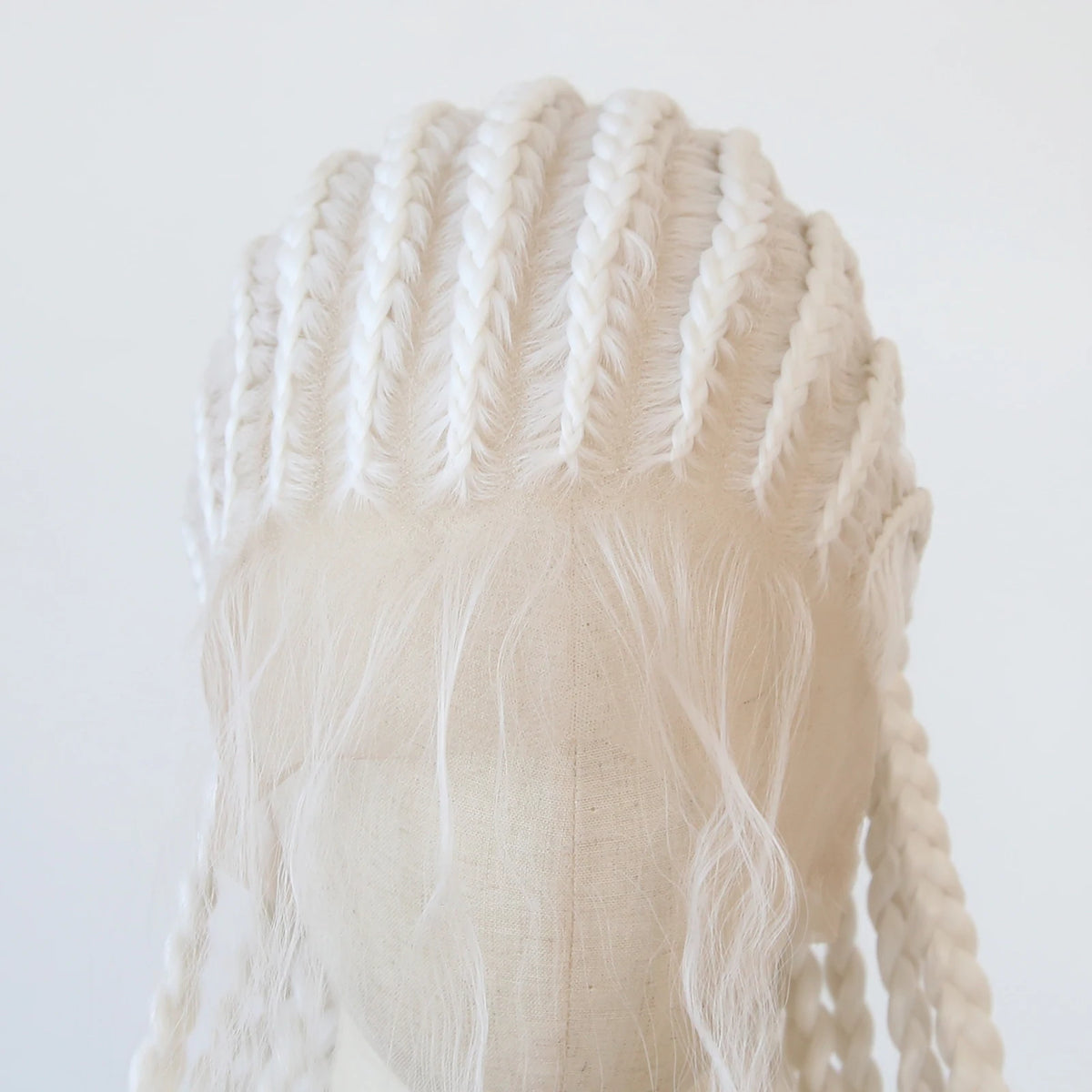 Black Braided Wigs Synthetic Full Lace Wig Glueless Full Lace Synthetic Wig Heat Resistant Fiber Wig for Women Daily Wear
