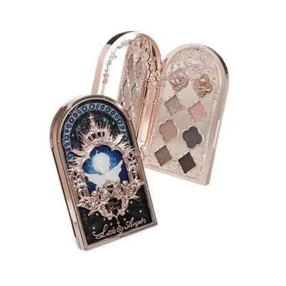 Little Angel Flower Knows Eyeshadow Palette Eye Glitter Make Up Palette Long Lasting 9 Color Eye Shadow For Girl And Women