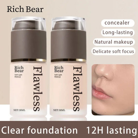 Soft Light Lasting Makeup Foundation Liquid Natural Matte Effect Waterproof Long-Lasting Concealer Women's Cosmetics Holiday Gift