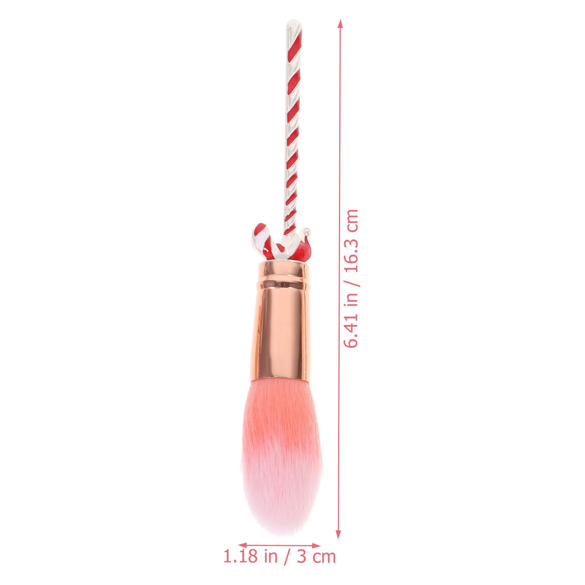 7Pcs Santa Claus Elk Candy Makeup Brushes Set Creative Christmas Gift for Friends Easy Application Anywhere Makeup