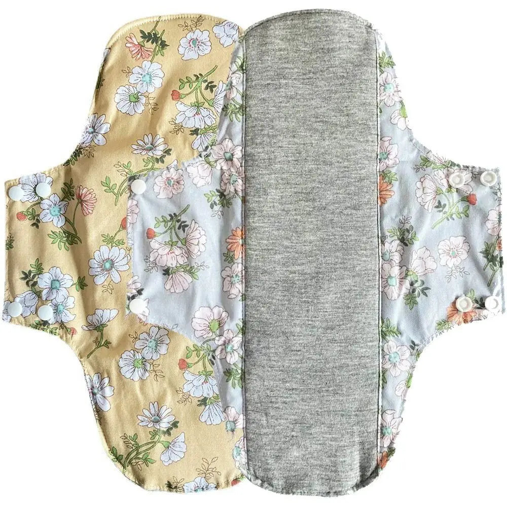 Graphene Reusable Sanitary Pads Leak Proof with Waterproof Layer Menstrual Cloth Pads Soft Anti-Slip Panty Liner Incontinence