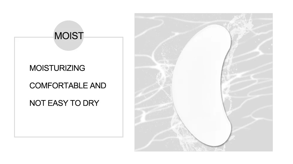 50 Pairs Eyelash Extension Patch Hydrogel Patches Gel Pad Makeup Lash Lift Tools Under Eye Patch Pads for Eyelash Extension