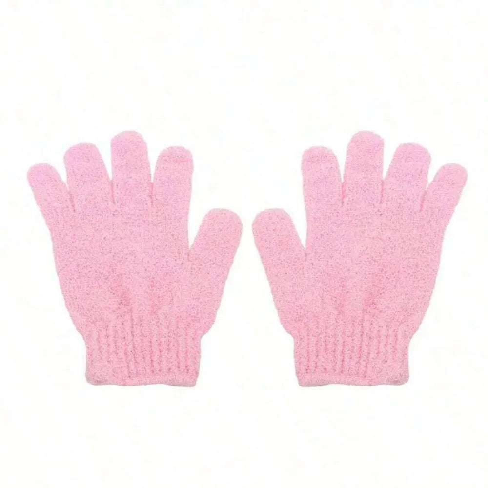 2pcs/6pcs/12pcs Reversible Exfoliating Shower Gloves, Body Scrub Gloves, ,Cleansing Tools Bath Towel Bath Products Back Scrub