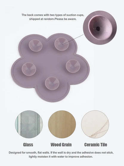Flower Shape Soft Rubber Makeup Brush Cleaner Pad Cosmetic Sponge Washing Mat Beauty Tool Cleaning Board Scrubber Artist Studio