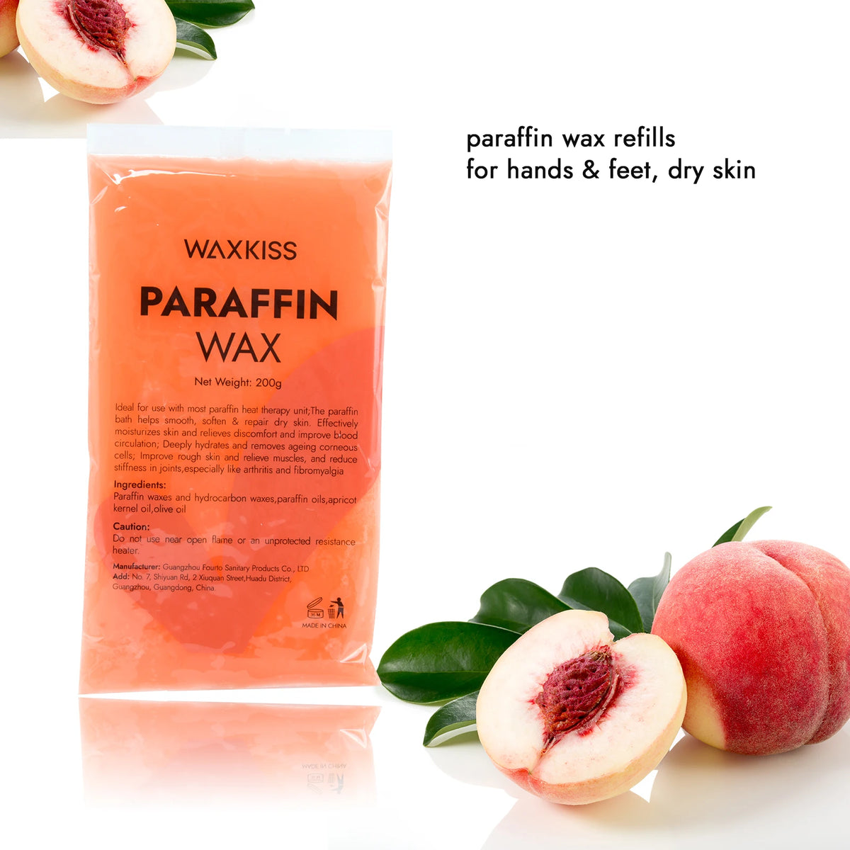 WAXKISS 1200g Paraffin Wax Refill for Paraffin Wax Bath Machine Moisturizing and Skin Softening Hand and Foot Care Wax New Formula for Long-Lasting Warmth Gentle Paraffin Wax Treatment for Smooth and Soft Skin Ideal for Home