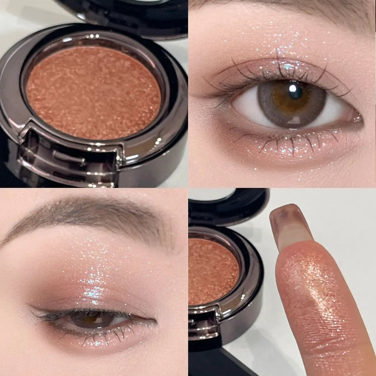 Metallic Glitter Smoked Green Eyeshadow Cream Chameleon Blue Sparkling Shimmer Highlighter Eyeshadow Palette Eye Shadow Makeup